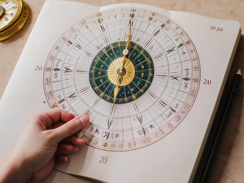 Close-up of natal chart degree markings — the birth chart data points that reveal exact planetary transits