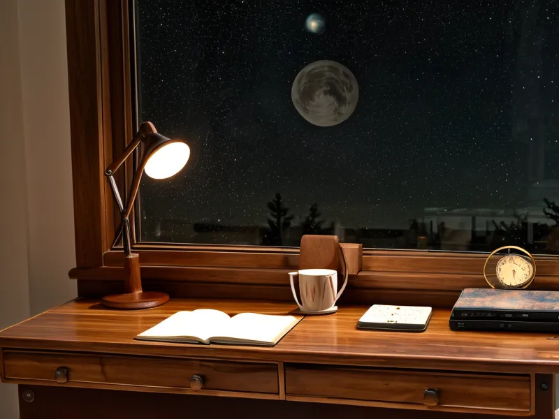 A tablet screen comparing a spreadsheet with a lunar cycle calendar.