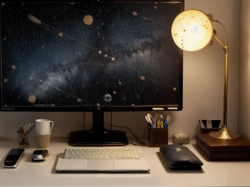 A paper planner with handwritten notes next to an astrology app on a phone, tracking the lunar return for monthly planning