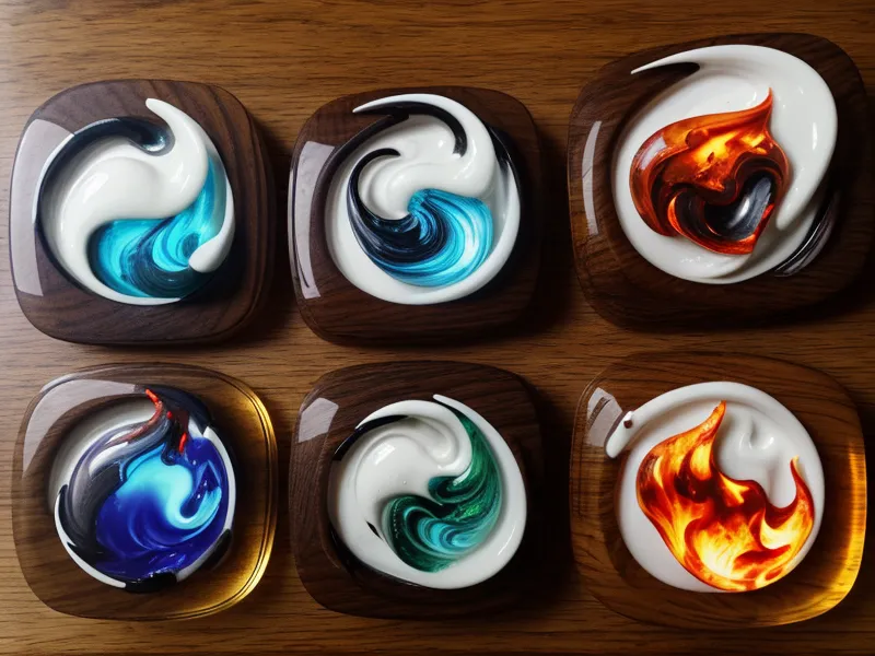 Fire, earth, air, and water icons representing the four moon sign emotional pattern categories in astrology