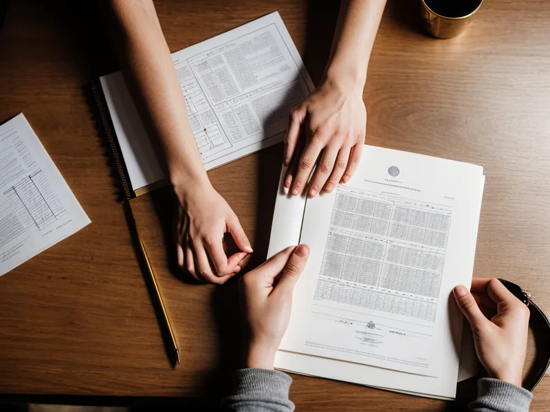 Hands holding an astrology report next to a notebook with career planning notes.